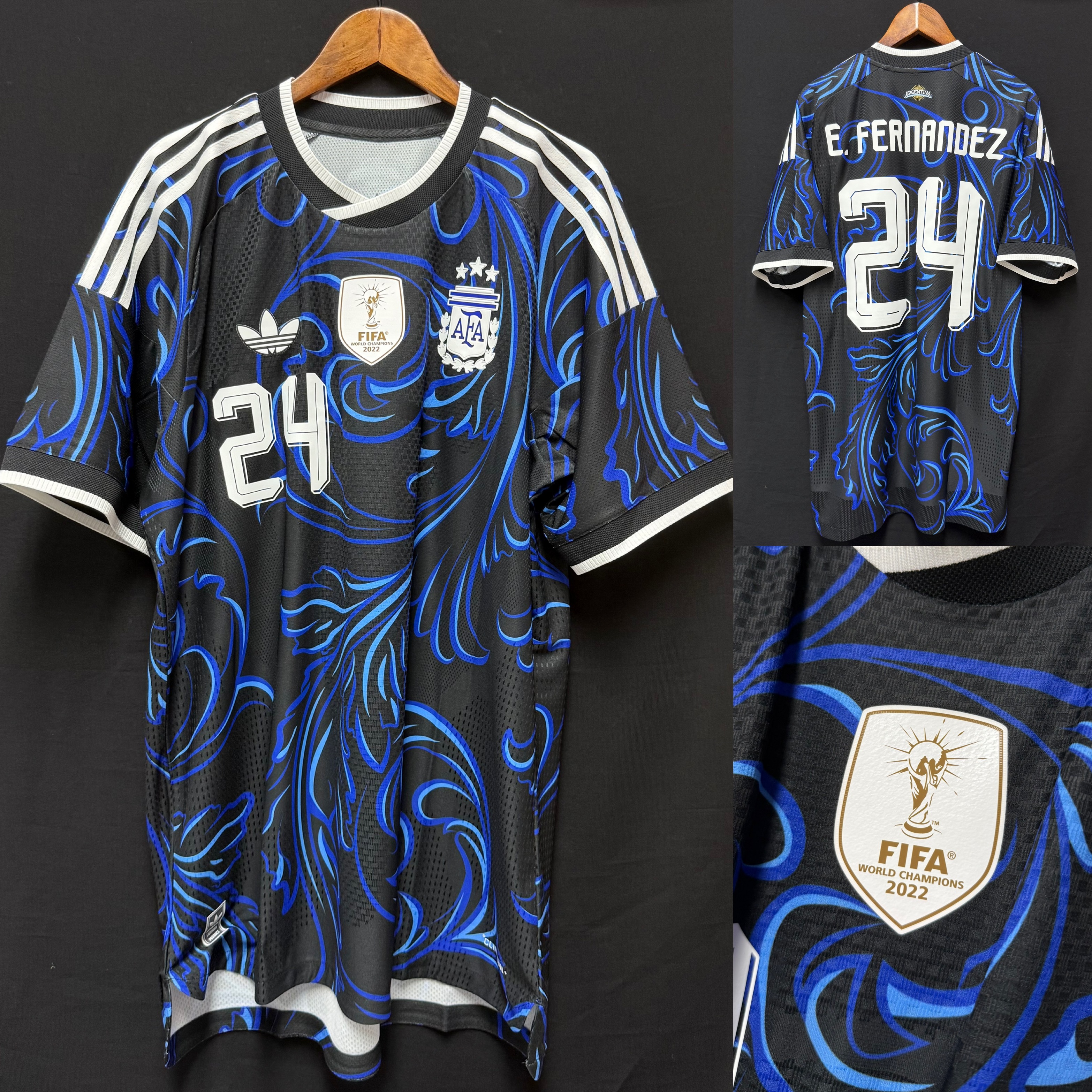 (BNWT) Argentina 2026 Adidas Away Authentic Player Shirt #24 E FERNANDEZ