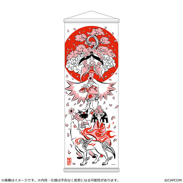 預購27/03 CAPCOM 大神20週年紀念復刻藝術企劃 掛軸 春 出自大神 10週年紀念畫師吉村健一郎 1108