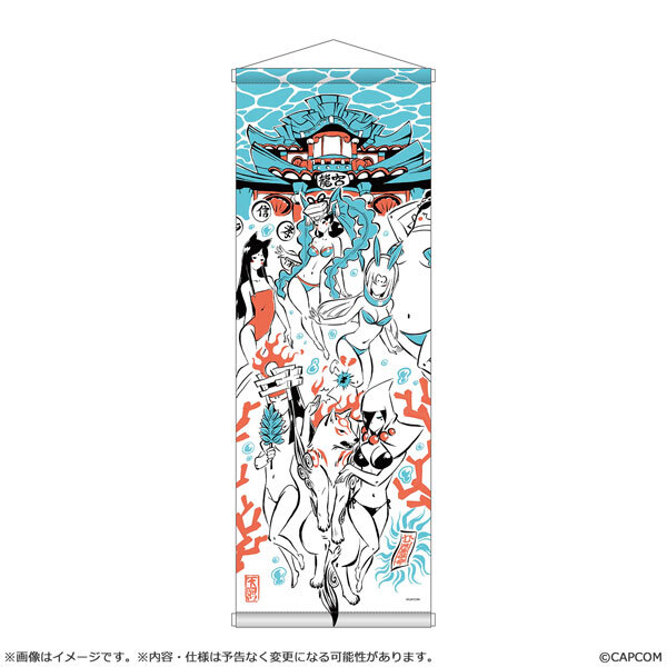 預購27/03 CAPCOM 大神20週年紀念復刻藝術企劃 掛軸 夏 出自大神 10週年紀念畫師吉村健一郎 1108