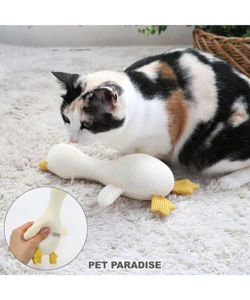 【Pet Paradise】Cat Dental Mesh Duck Toy <633-17363>