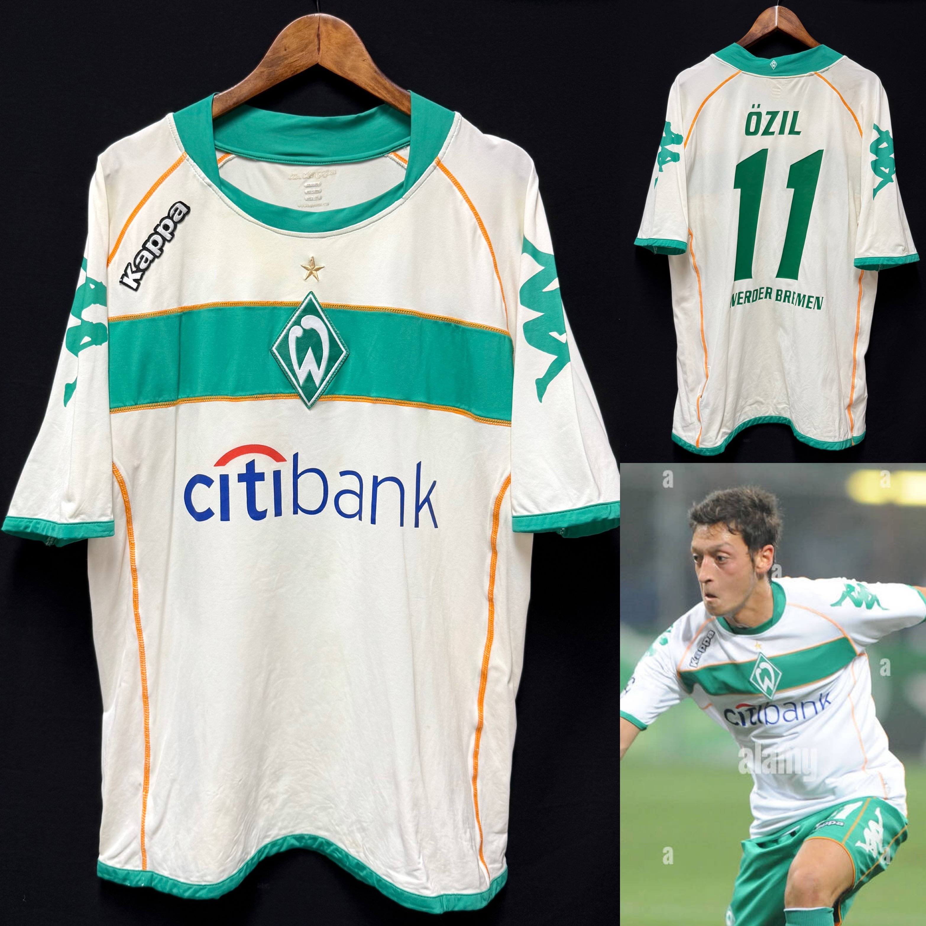 (BNWT) Werder Bremen 2008-2009 Kappa Away Shirt #11 OZIL