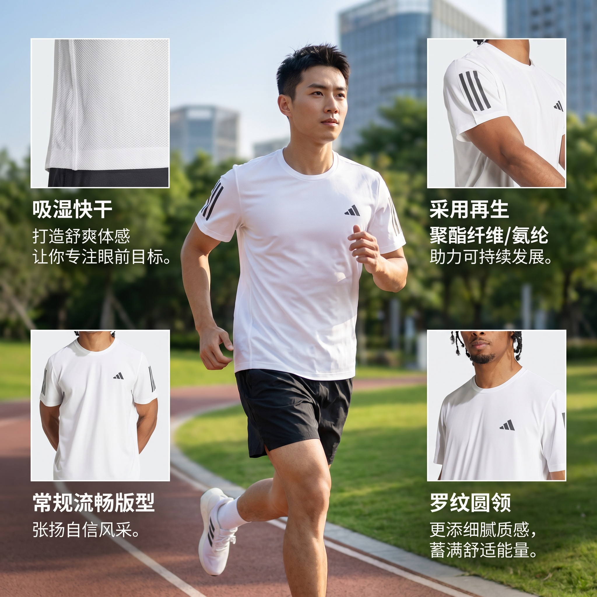 【代購】Adidas Own The Run T Shirt Men's White IK7436
