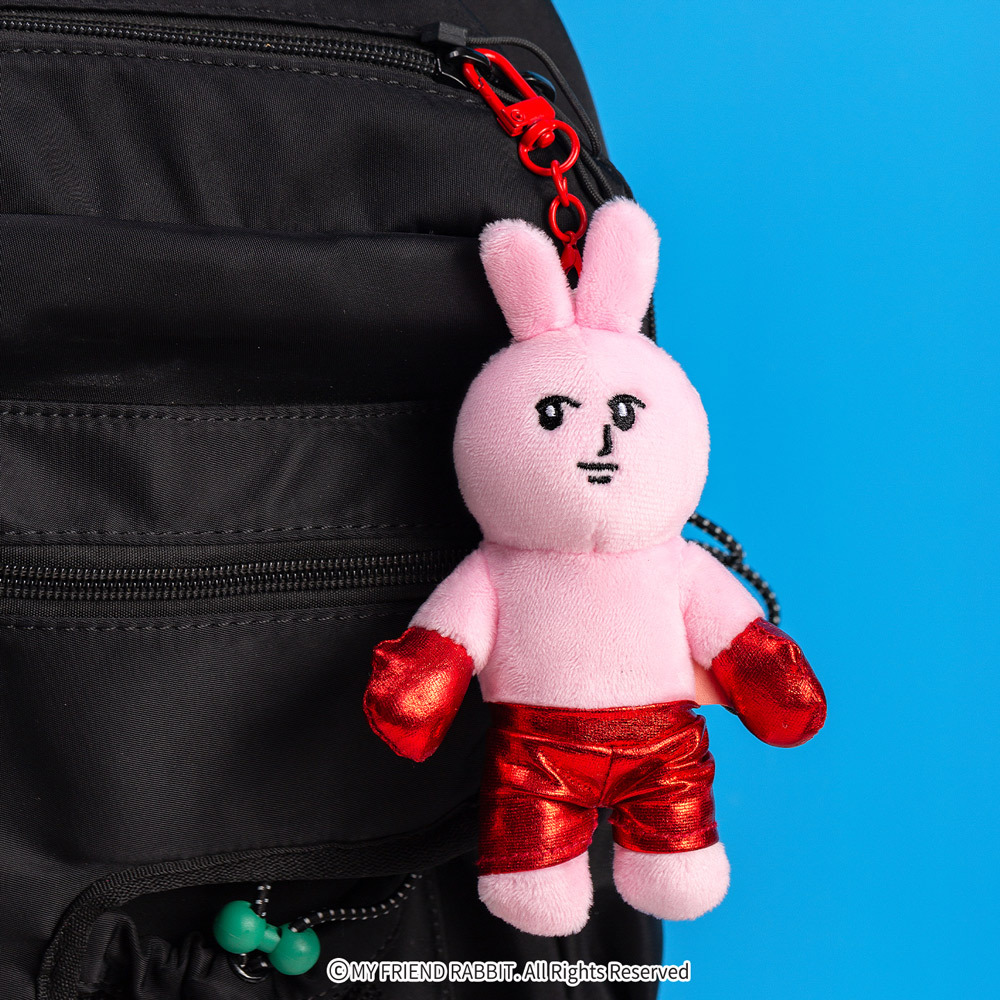 MY FRIEND RABBIT Plush Charm｜Blue Boxer / Red Boxer