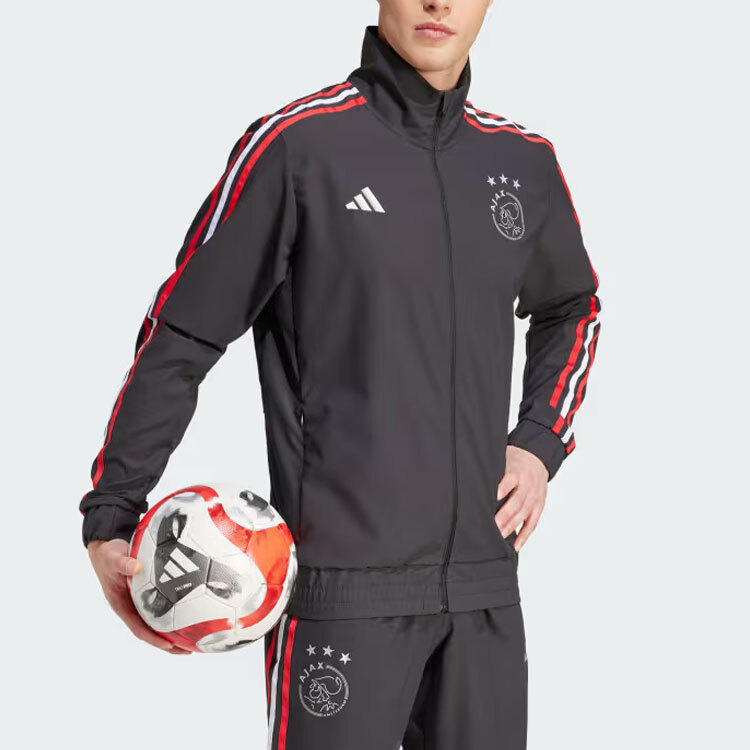 【代購】Adidas Ajax Amsterdam AJAX AMSTERDAM THE TRACKSTAND GRAPHIC JACKET Jackets & Coats Men's Black IN9079