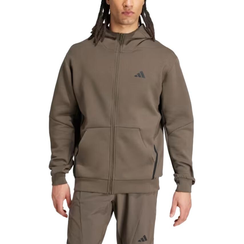 【代購】Adidas DESIGNED For TRAINING FULL ZIP TRACK JACKET Jackets & Coats Men's Olive IY1133