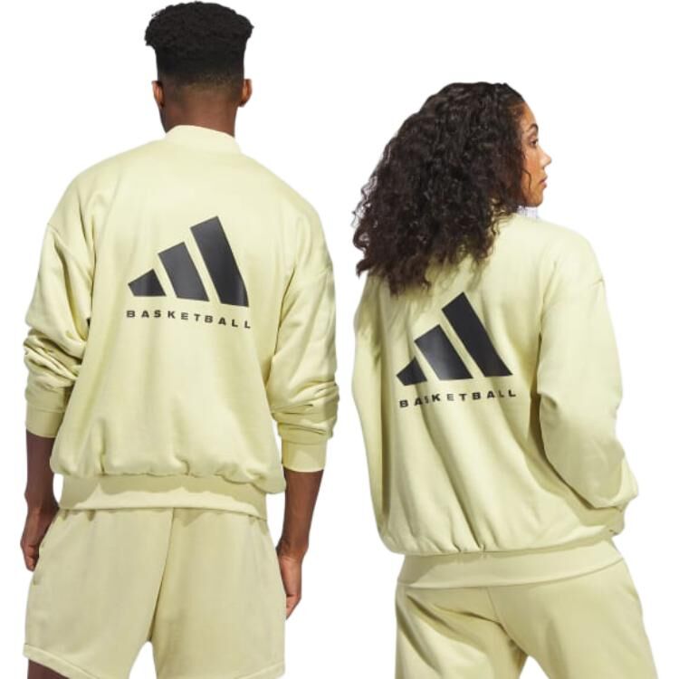 【代購】Adidas THE 2024 COLLECTION Sweatshirts Unisex Gold Crew Neck Moderate Regular IN7697