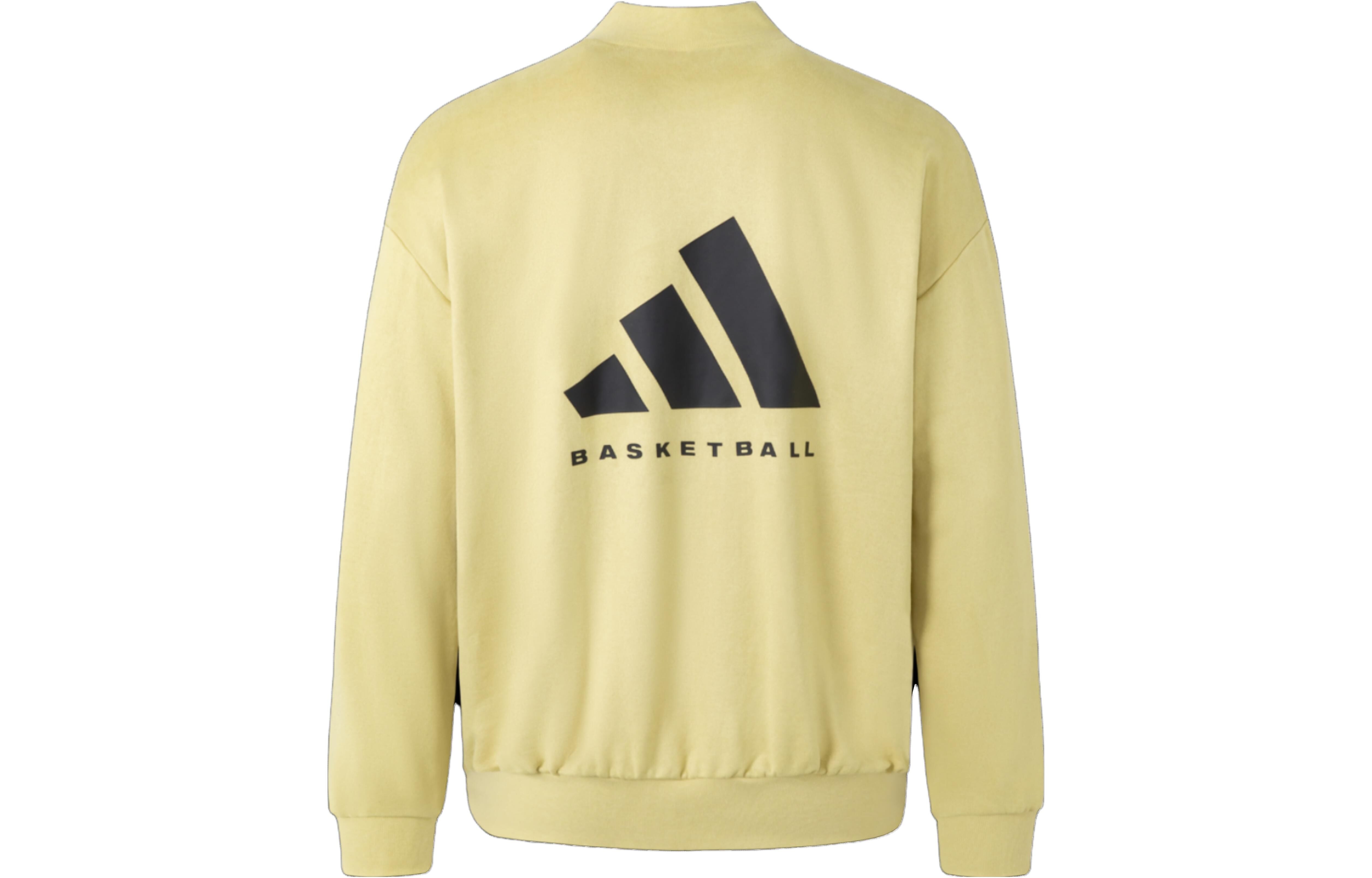 【代購】Adidas THE 2024 COLLECTION Sweatshirts Unisex Gold Crew Neck Moderate Regular IN7697
