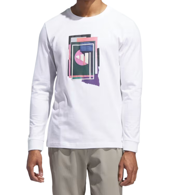 【代購】Adidas Free Shipping With AdiClub Beyond The Course Graphic Long Sleeve Tee JX1756