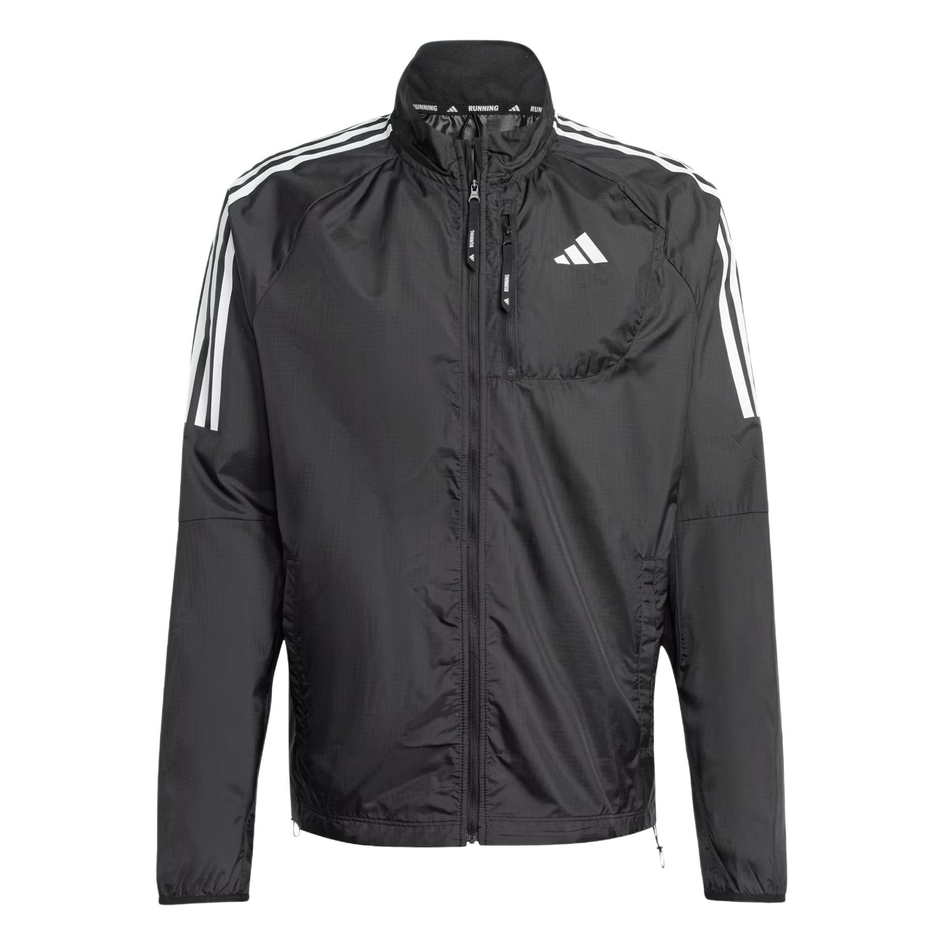 【代購】Adidas Own The Run3 Stripes Jacket Men's Black JD2322