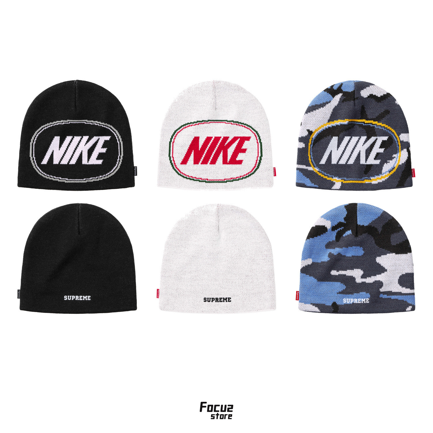 【Focus Store】現貨 Nike x Supreme FW26 Week6 Oval Beanie 毛帽 三色