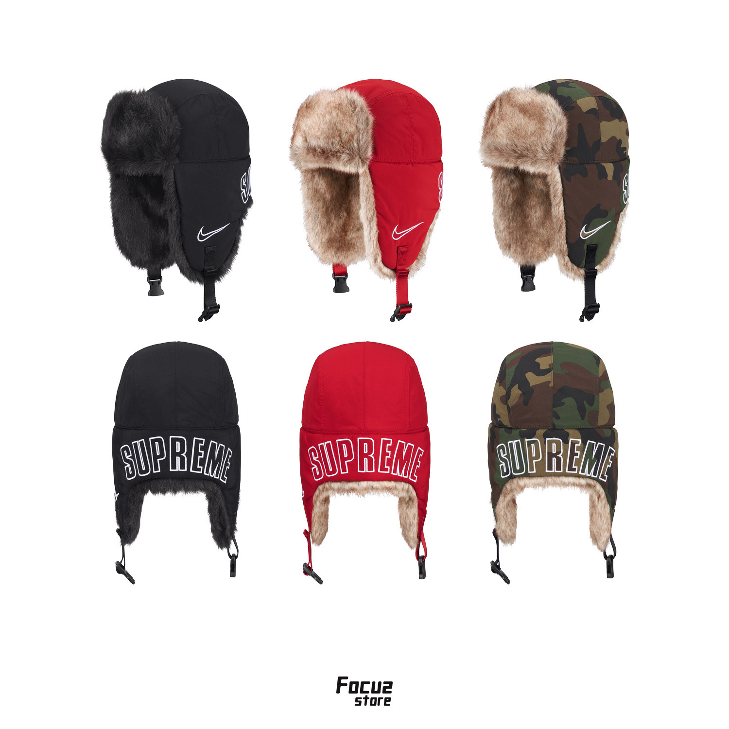 【Focus Store】現貨 Nike x Supreme FW26 Week6 Trooper Hat 飛行帽 三色
