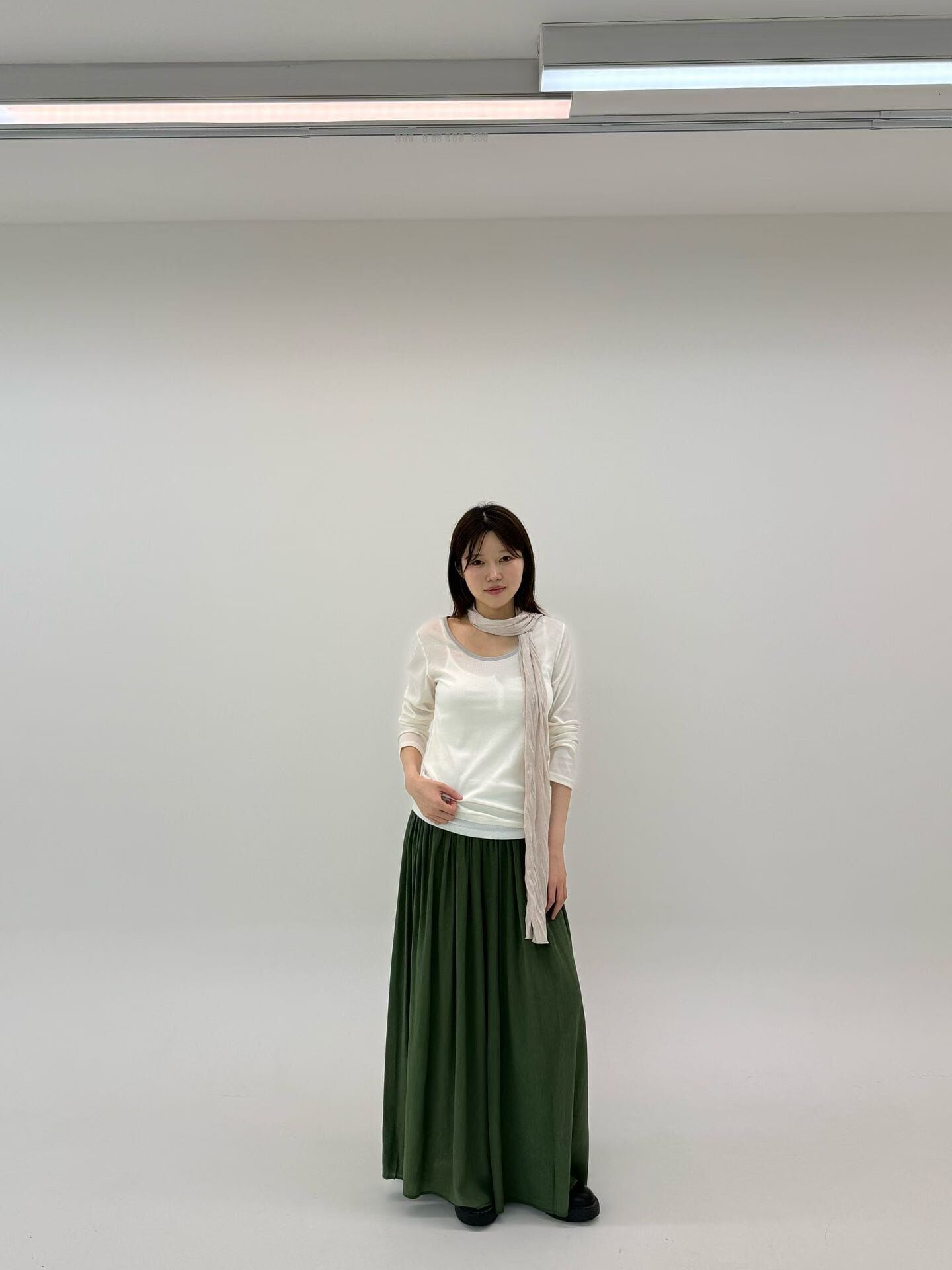 FP7205 一體成形寬裙褲
