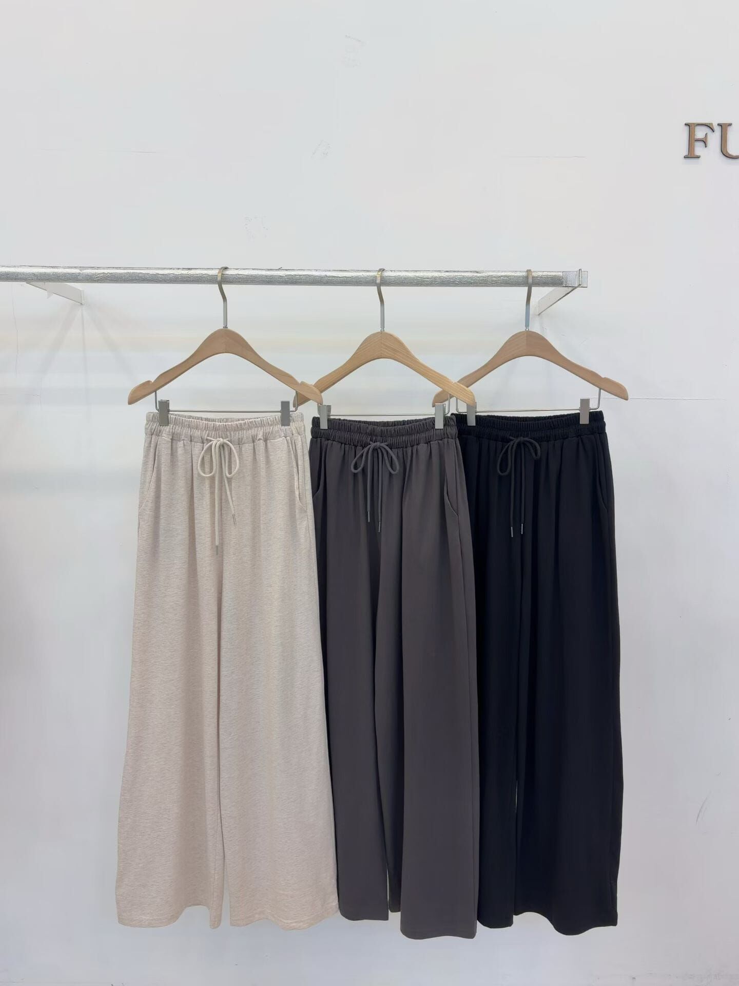 FP7209 綁帶直筒鬆緊褲