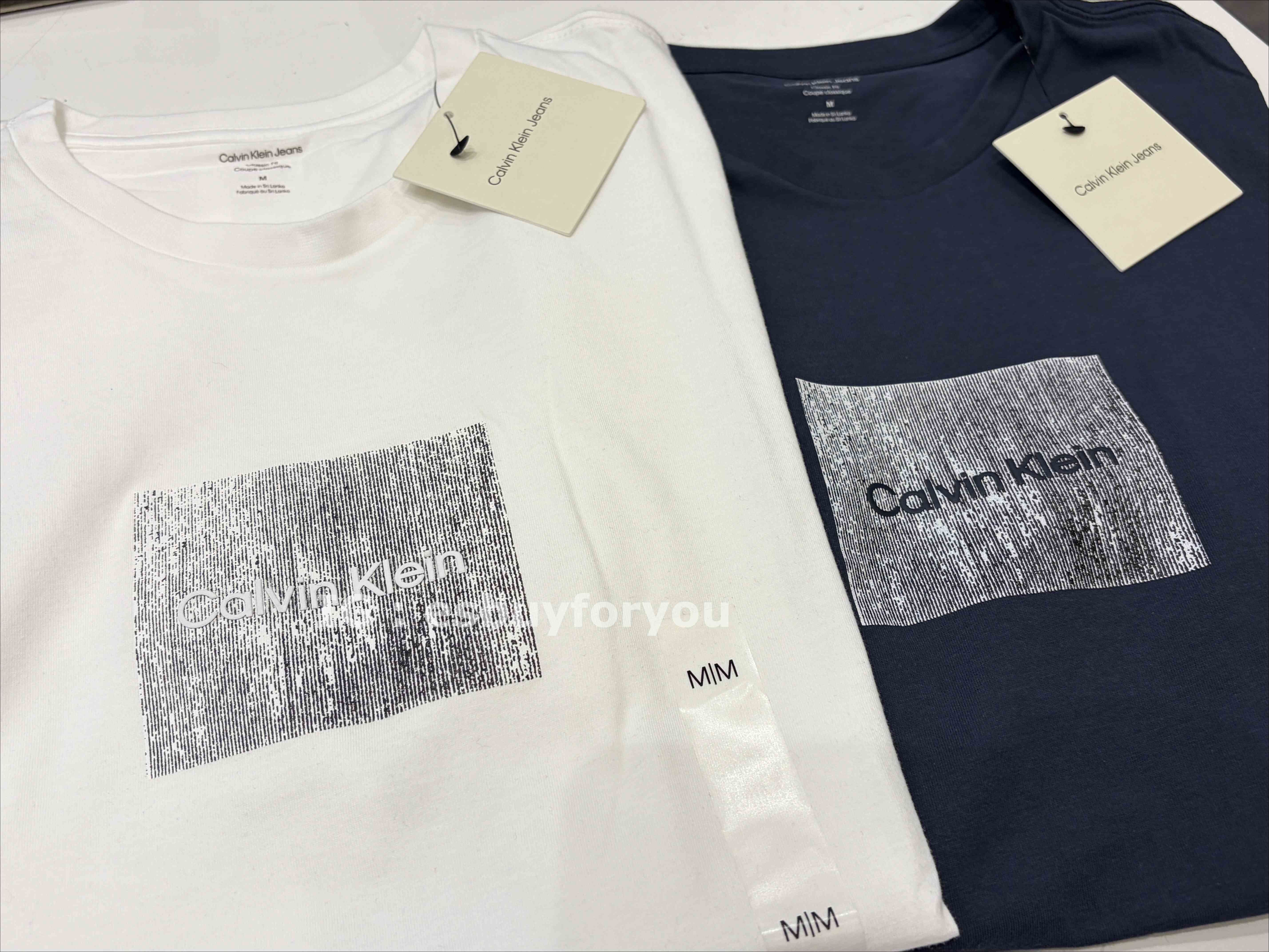 CK 男大人 造型BOX 短TEE (2色)