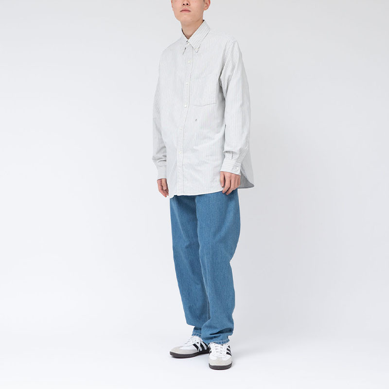 【代購】Nanamica Shirts Men's Beige Pointed Collar Moderate Straight Fit SUGF352-BE