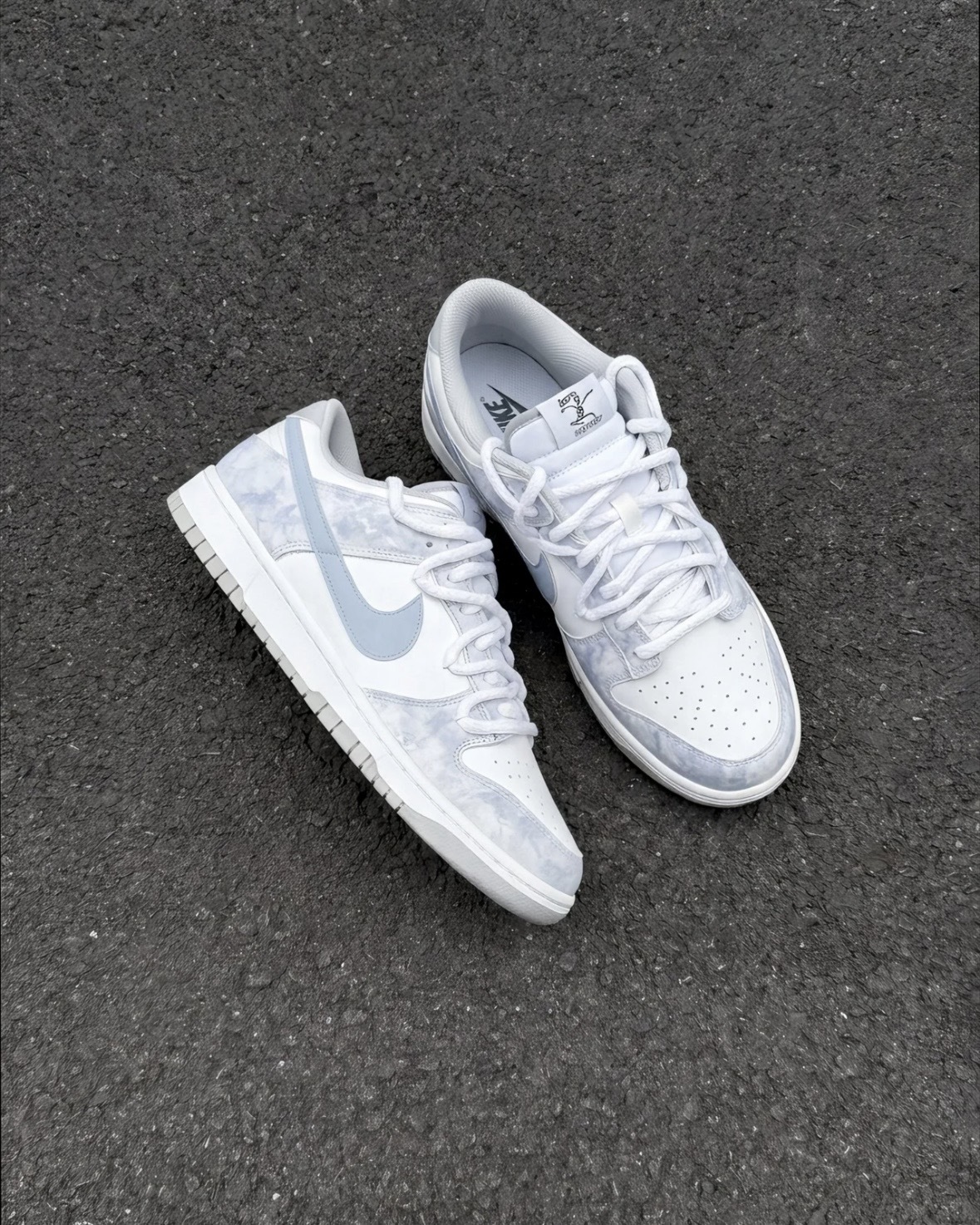 【訂製鞋款】Nike dunk 白藍雲霧 冰藍 淺色 DD1391103(Team1103-白藍雲霧)