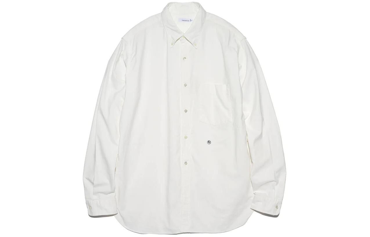 【代購】Nanamica Embroidered logo Long sleeve Shirt SUGF350U-W