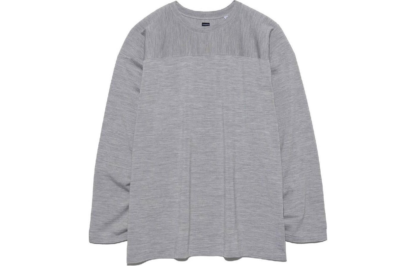 【代購】Nanamica T-Shirts Men's Light Gray Crew Neck Moderate SUHF372-HG