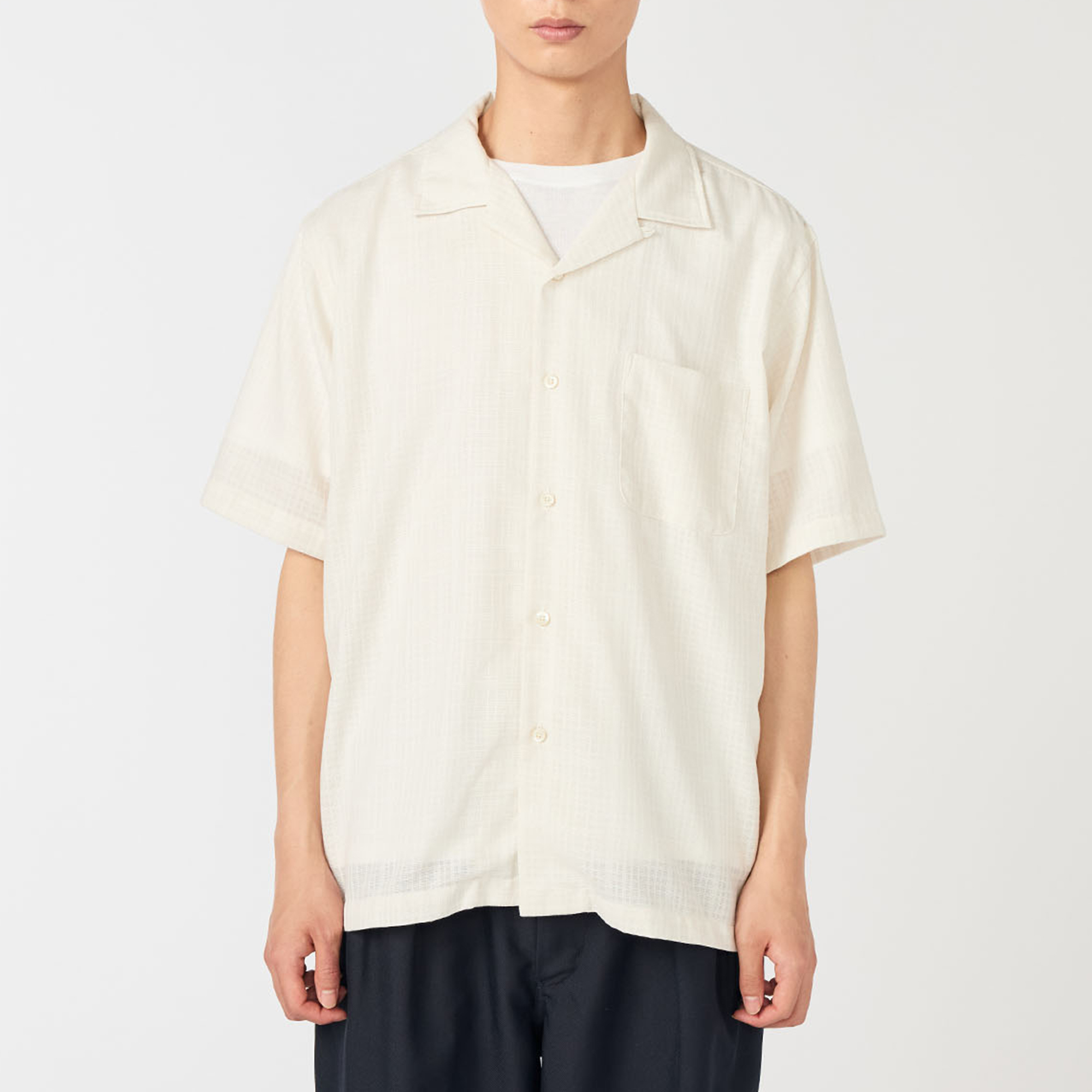 【代購】Nanamica SS26 Open Collar Panama S/S Shirt Men's S26SG066-OW