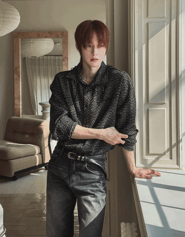 Wool Tweed Shirt Jacket