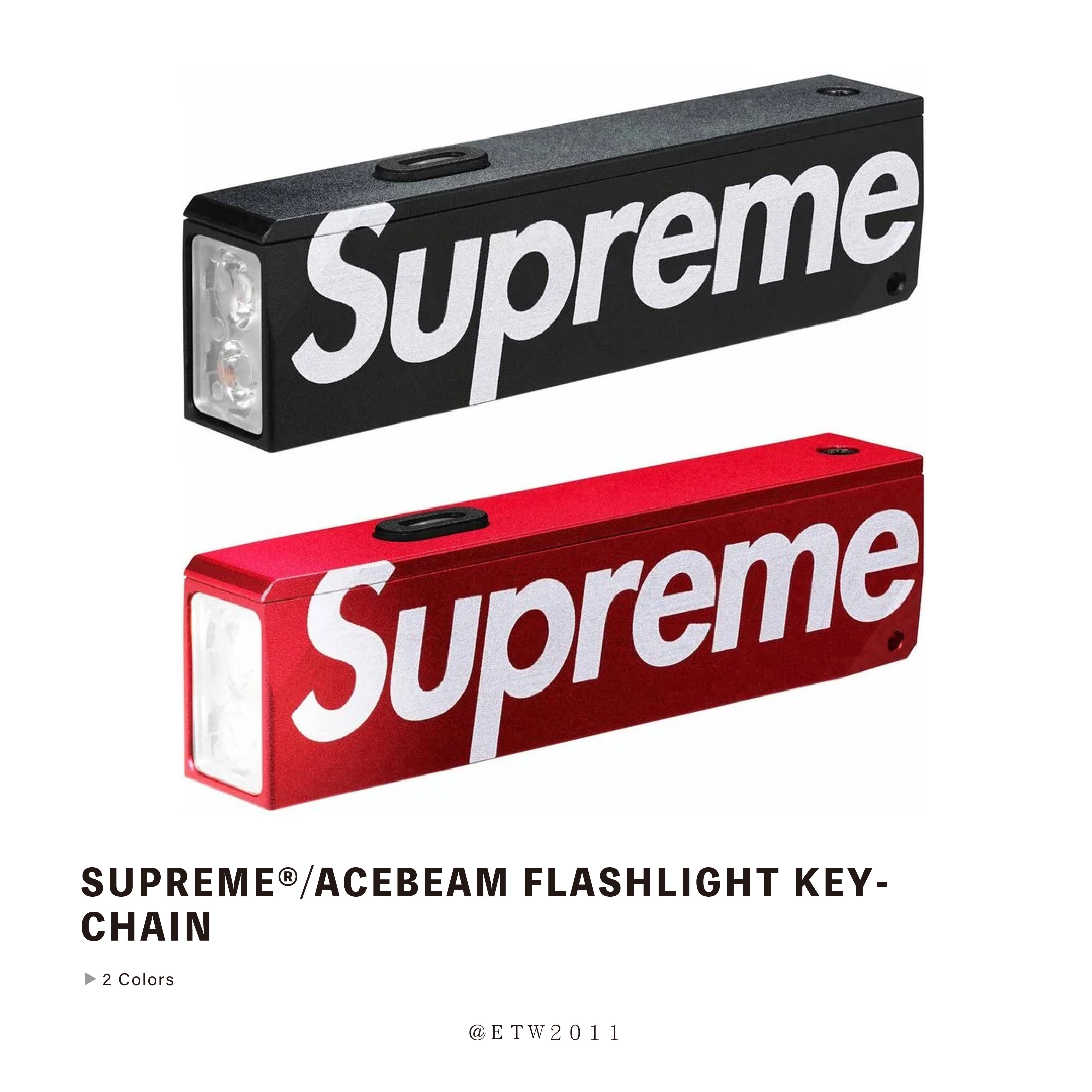 ☆ETW☆【EASY TO WEAR】Supreme ACEBEAM Flashlight Keychain 鑰匙圈 手電筒 吊飾