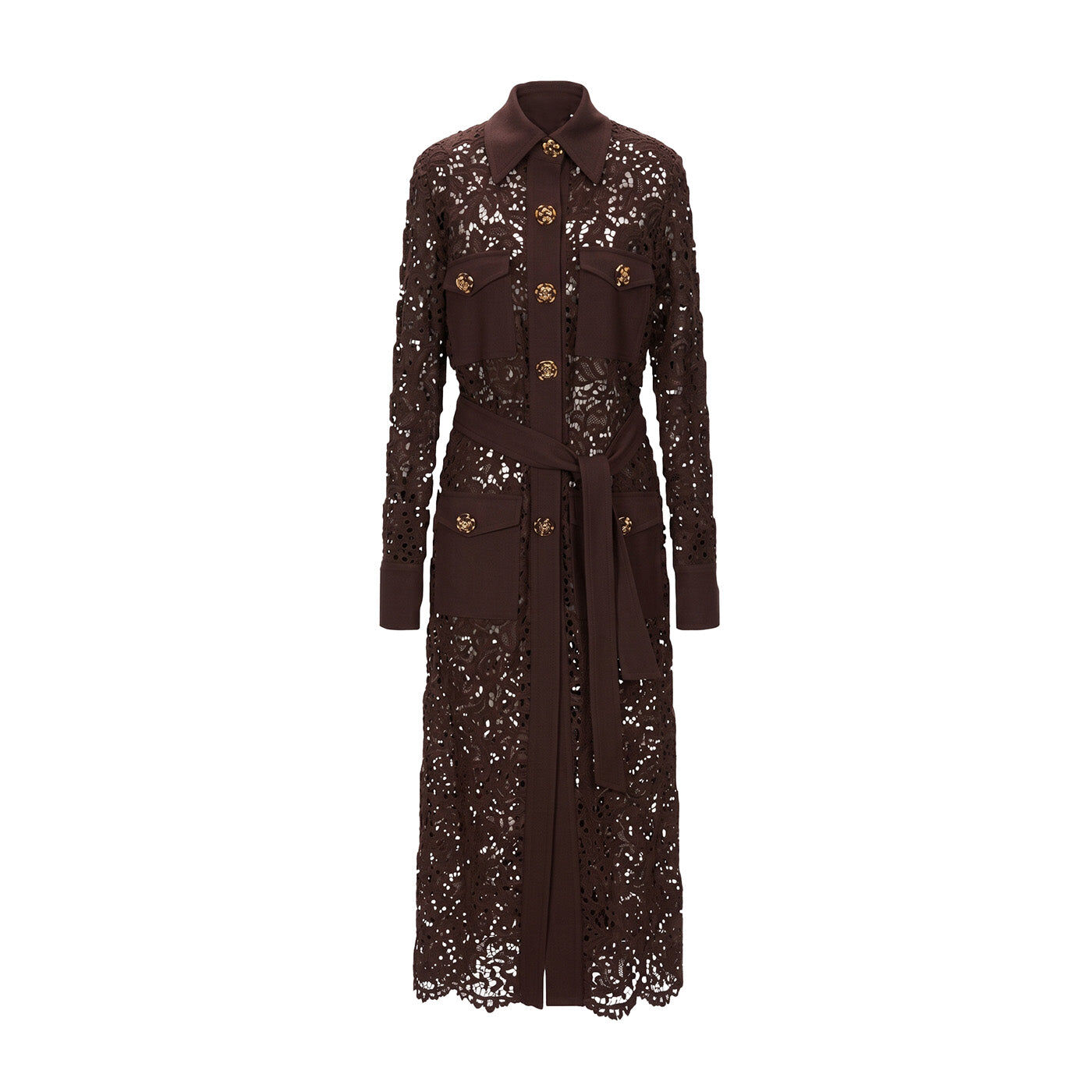 1EA1010-132 [EDWARD ACHOUR] Classic Coat Brown #110226/1158/57 (EU)