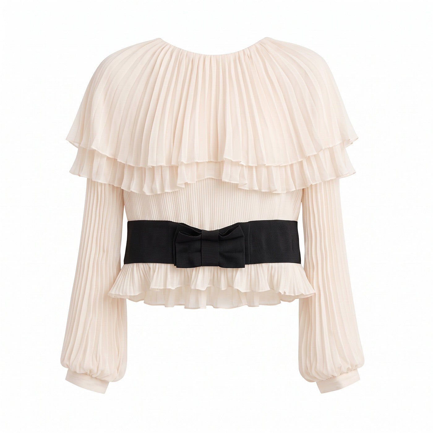 1EA1010-199 [EDWARD ACHOUR] Women Top Ivory/Black #110708/1146/43 (EU)
