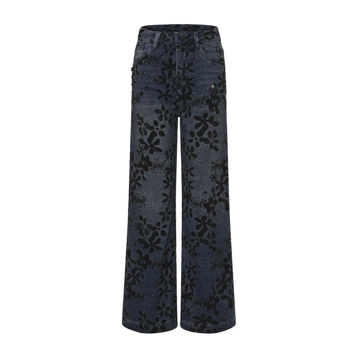1EA1010-214 [EDWARD ACHOUR] 闊腿褲 海軍藍 #110909/1141/15 (EU)