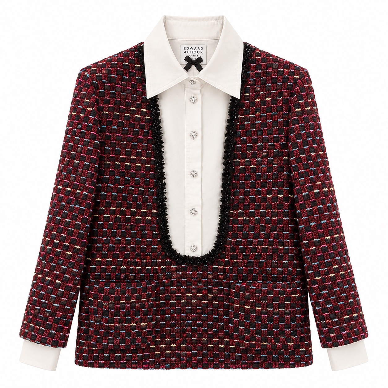 1EA1010-151 [EDWARD ACHOUR] Women Blouse Bordeaux #110609/1112/33 (EU)