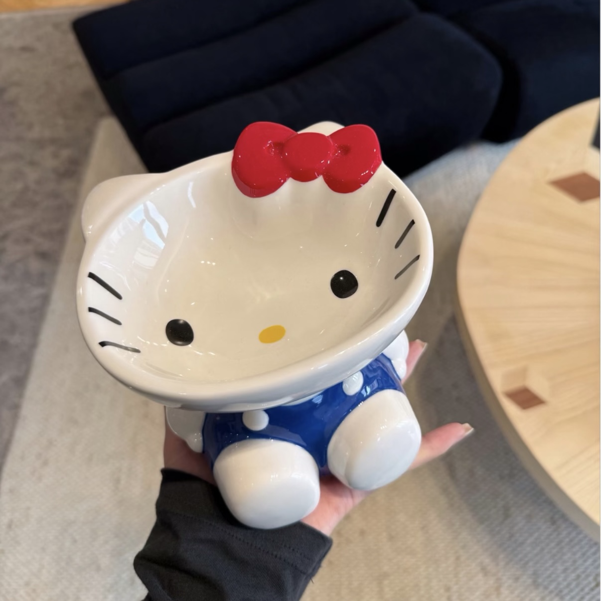 （預購）🇯🇵日本Sanrio 三麗鷗 kitty 帕恰狗 架高 寵物陶瓷碗 貓咪 狗狗