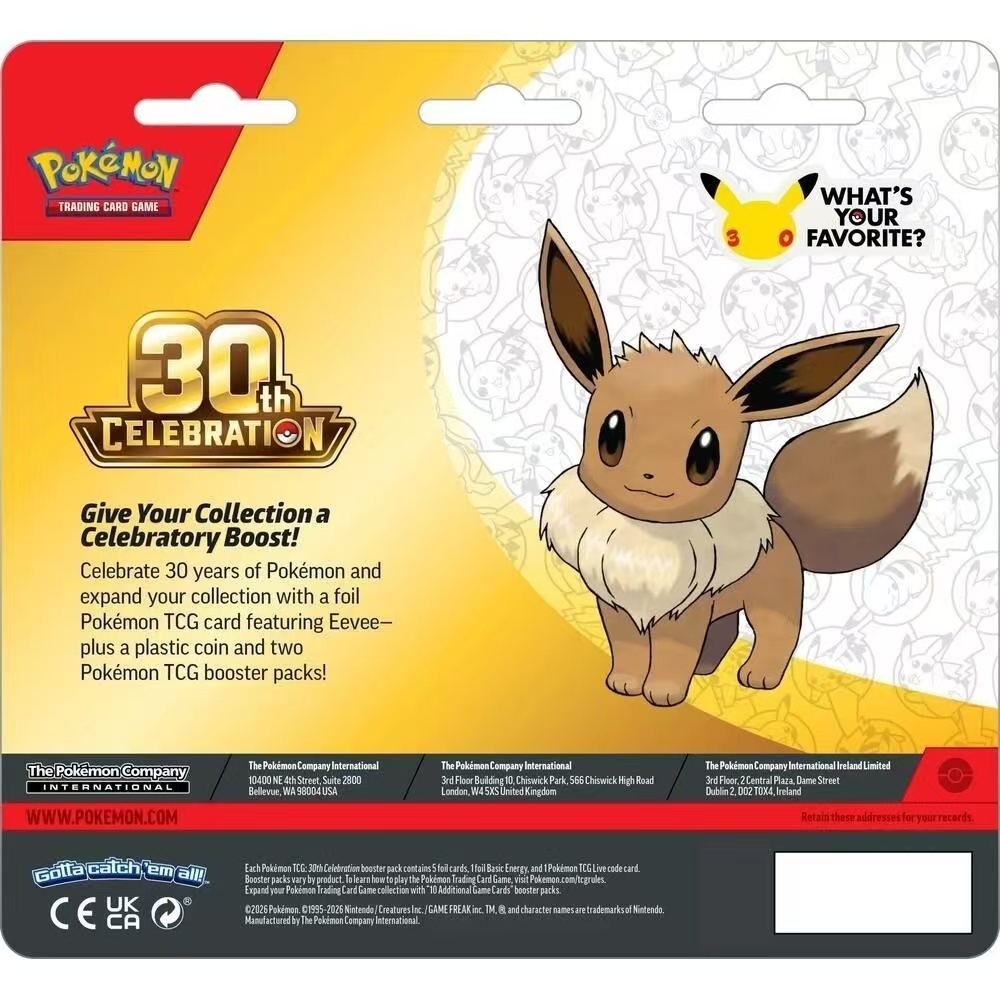 Pokemon PTCG Pokemon PTCG 30th Celebration 2 Blister Pack