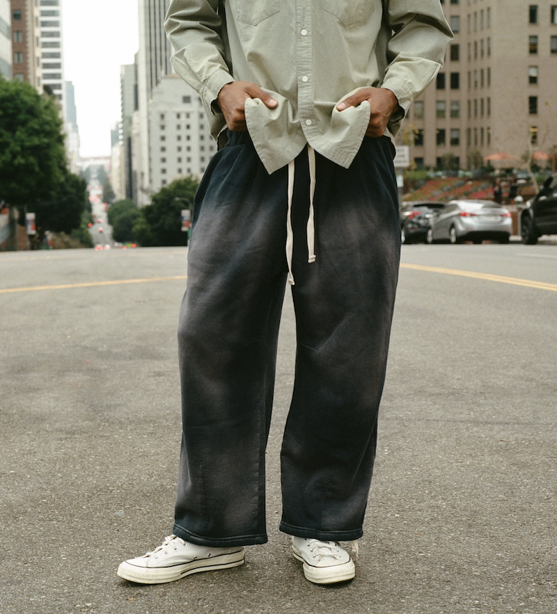 MOOJIMOOJI - 04 SWEATS - AGED BLACK