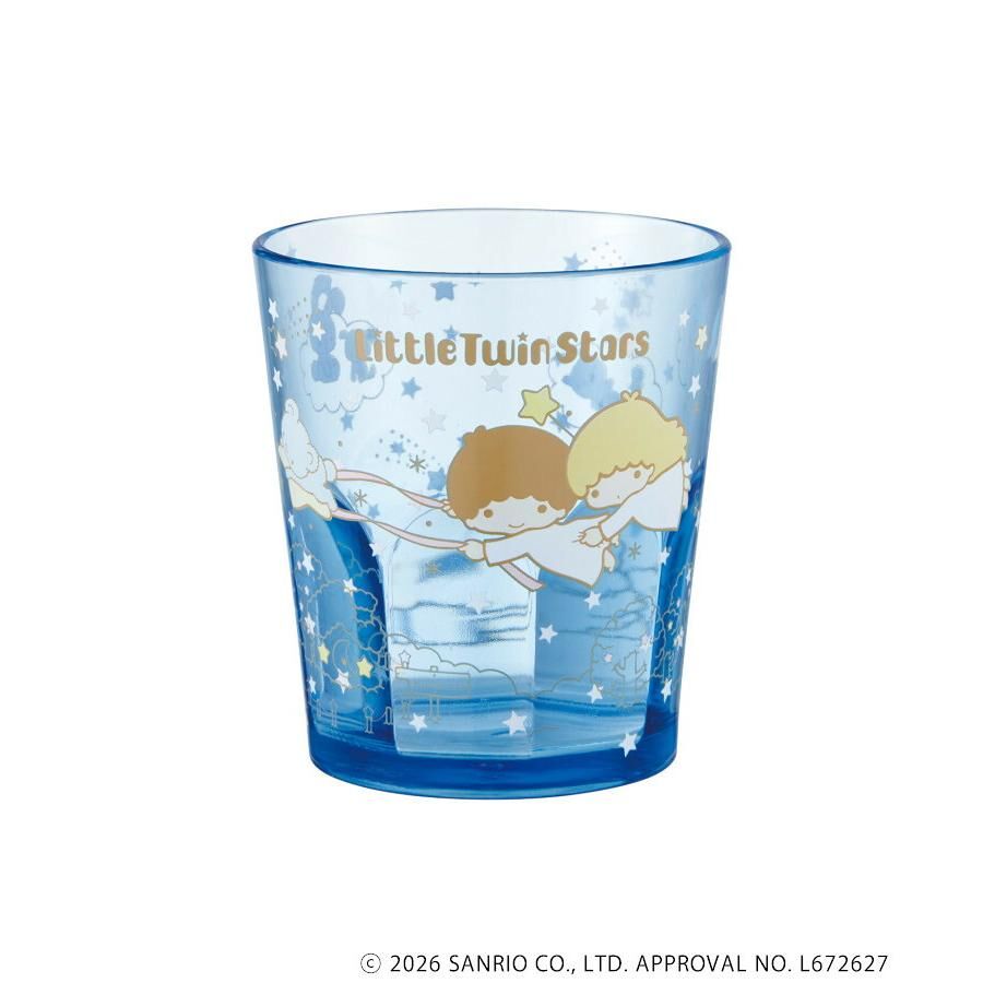 JP Little Twins 透明密集式樹脂杯 藍色 2185 TK261001