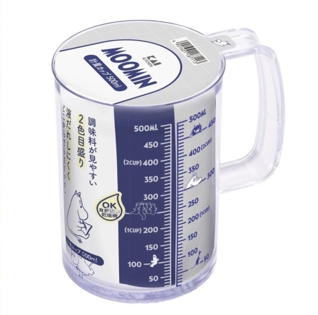 JP 姆明 造型量杯 500ml 藍 7113 TK261001