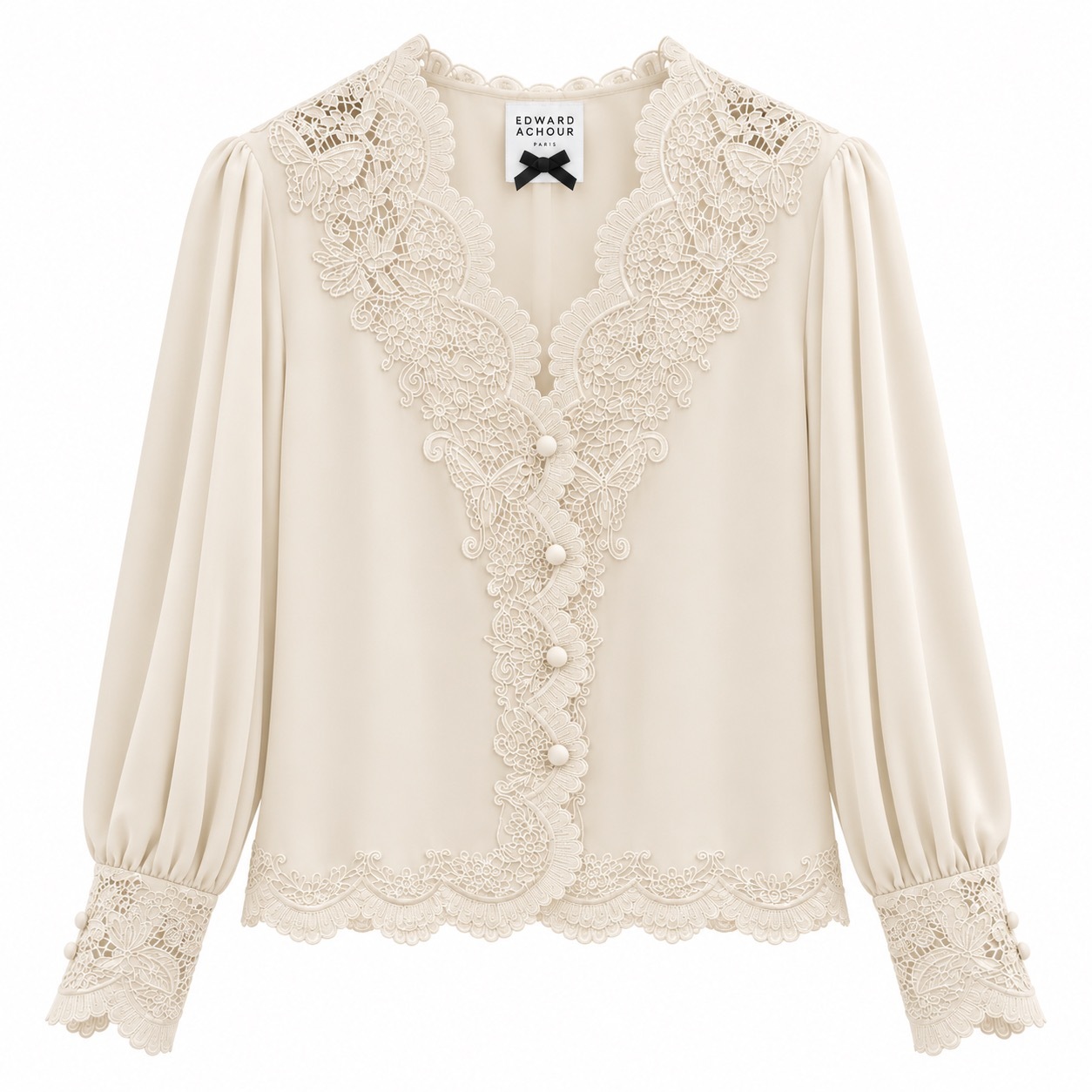 1EA1010-152 [EDWARD ACHOUR] Women Blouse Ivory #110612/1142/01 (EU)