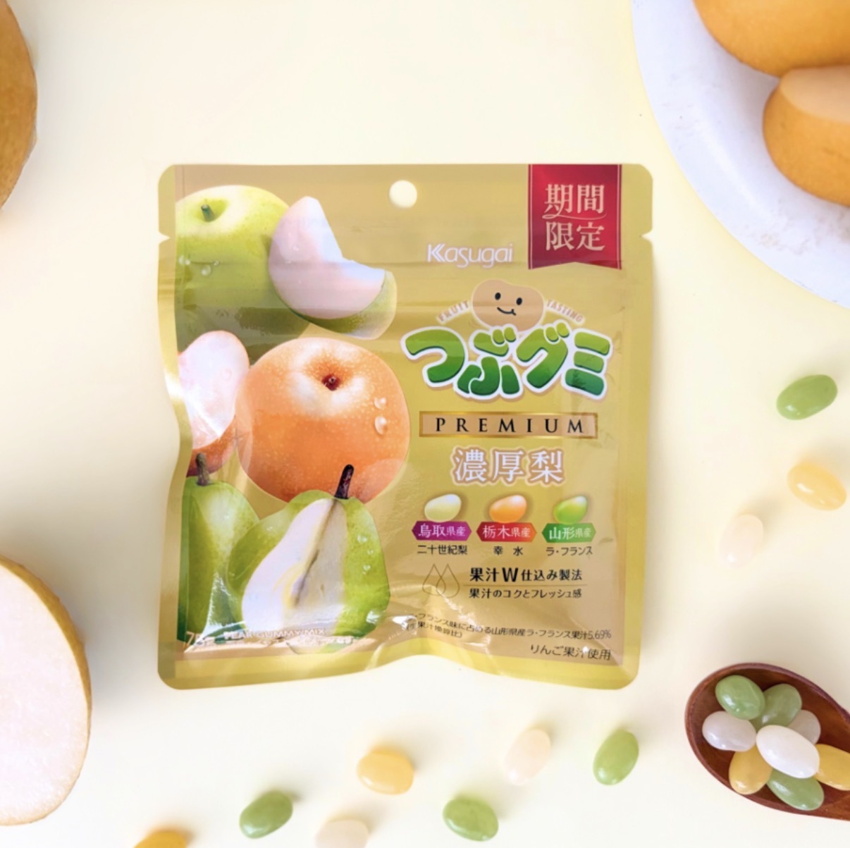 【期間限定】JP Premium 濃厚 日本梨 三味軟糖 75g 4661 TK261001