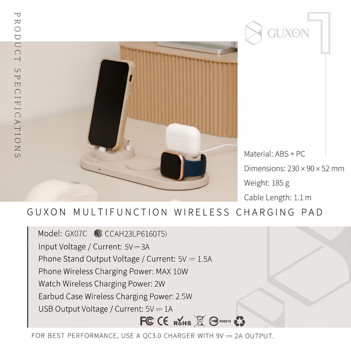 GUXON wireless charging station