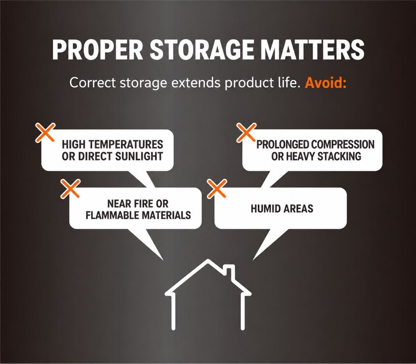 Correct storage guidance for the Cube