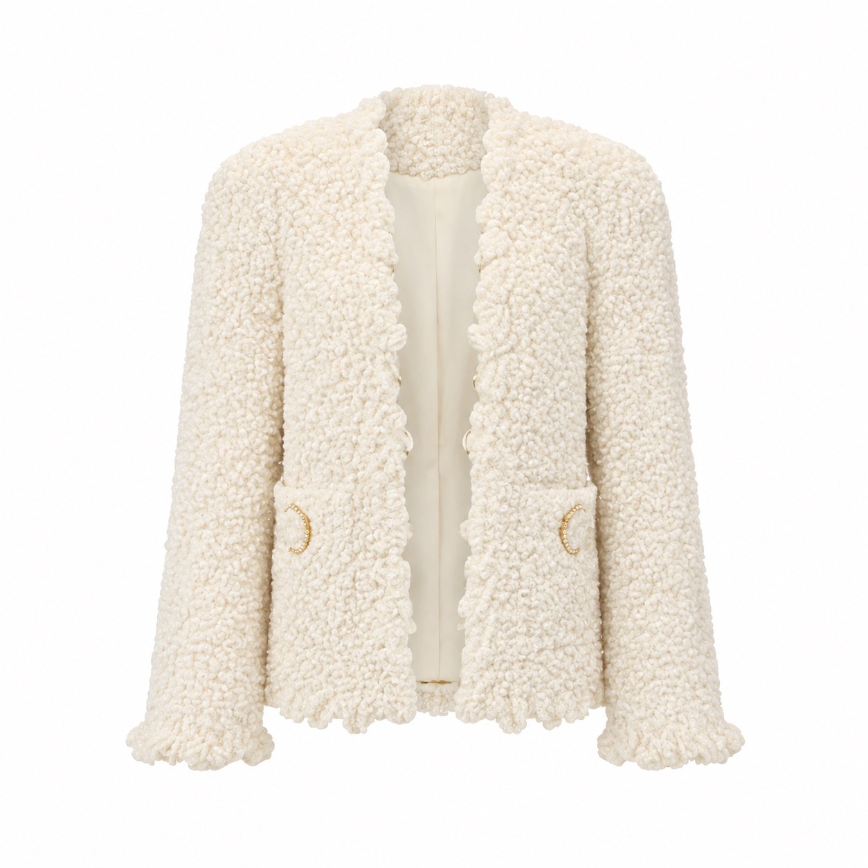 1EA1010-003 [EDWARD ACHOUR] Women Jacket Ivory #110130/1106/01 (EU)