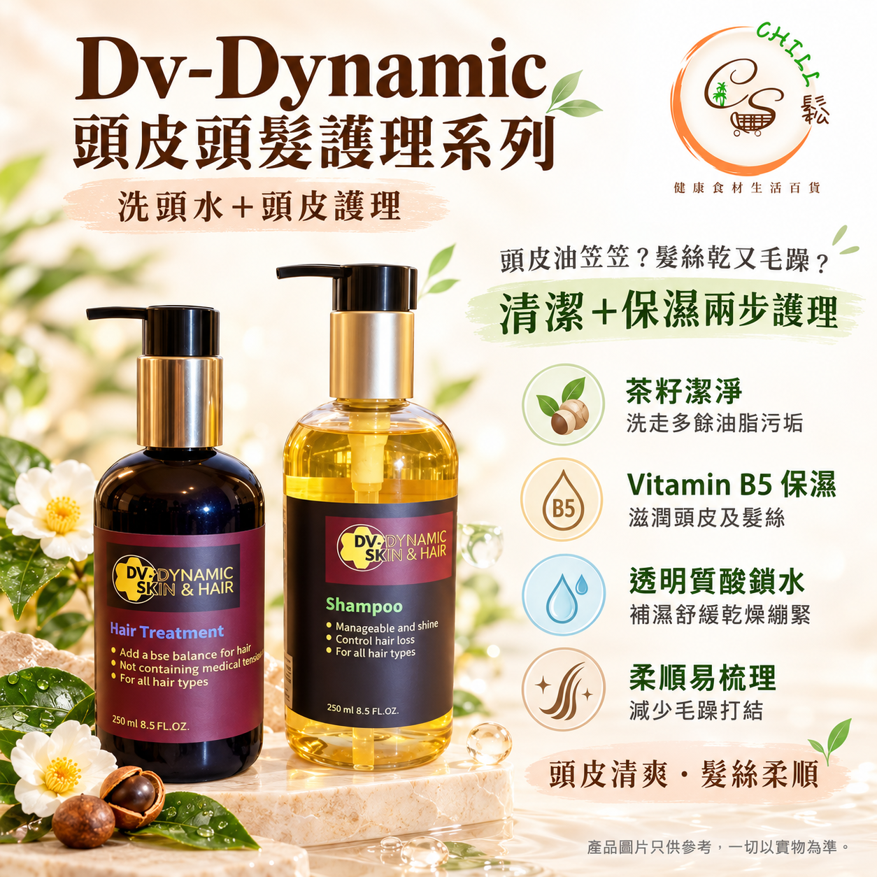 【現貨】Dv-Dynamic 頭皮頭髮護理套裝 洗鬆水 護髪治療