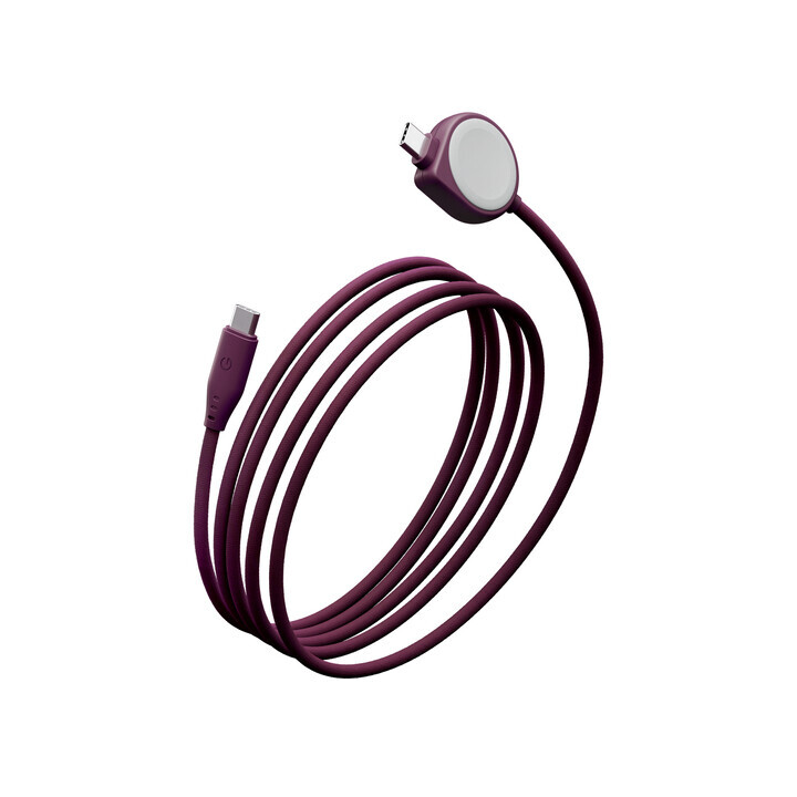 ENERGEA Flow Duo 2-in-1 USB C to C + Apple Watch 1.5M 60W 麻紡布料快充傳輸線