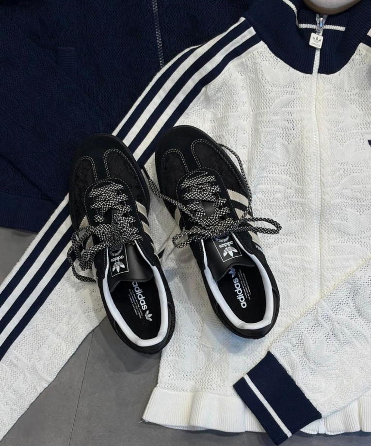 【預訂】 ADIDAS SAMBA OG 蕾絲黑白 -WOMEN