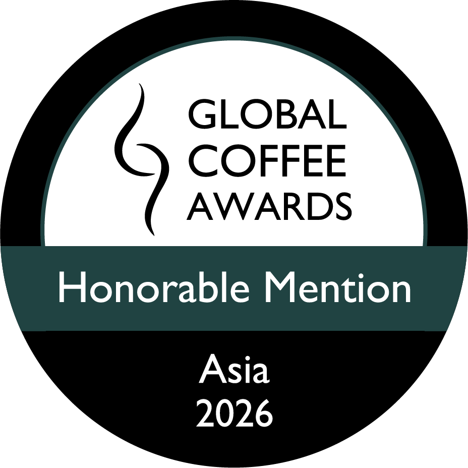 Global Coffee Awards Asia 2026 Honorable Mention 標章