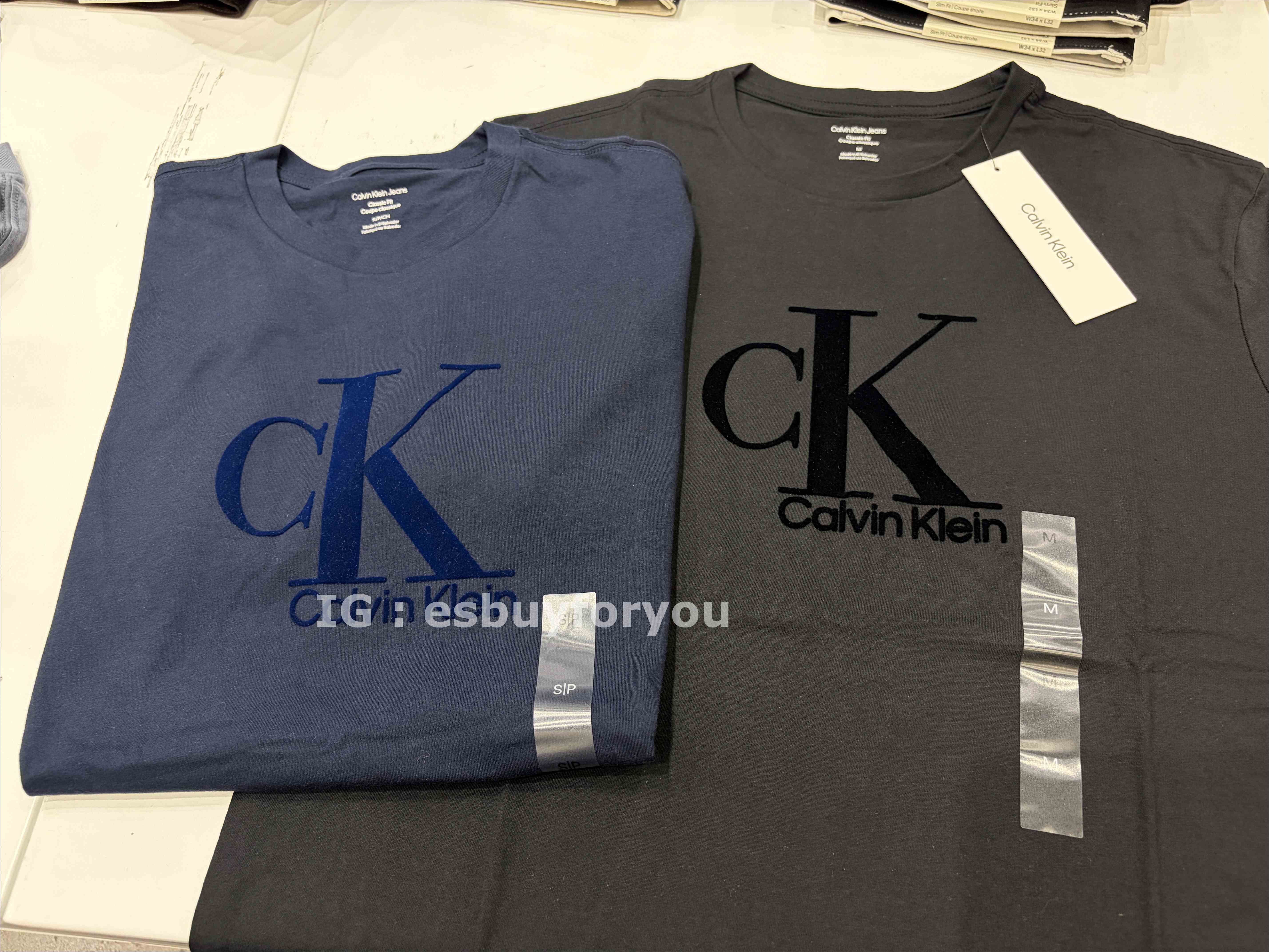 CK 男大人 經典字樣圖案 短TEE (2色)