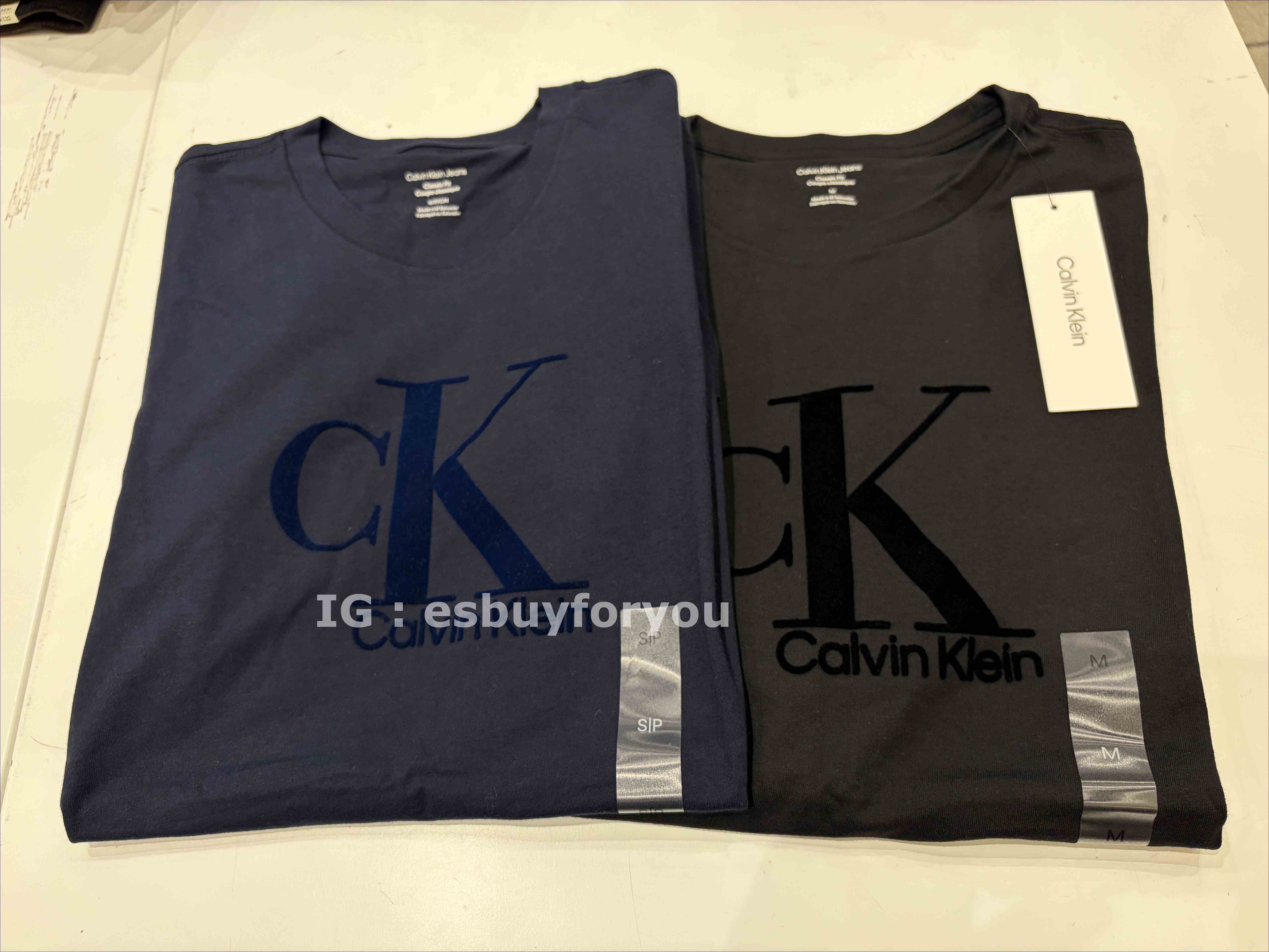 CK 男大人 經典字樣圖案 短TEE (2色)