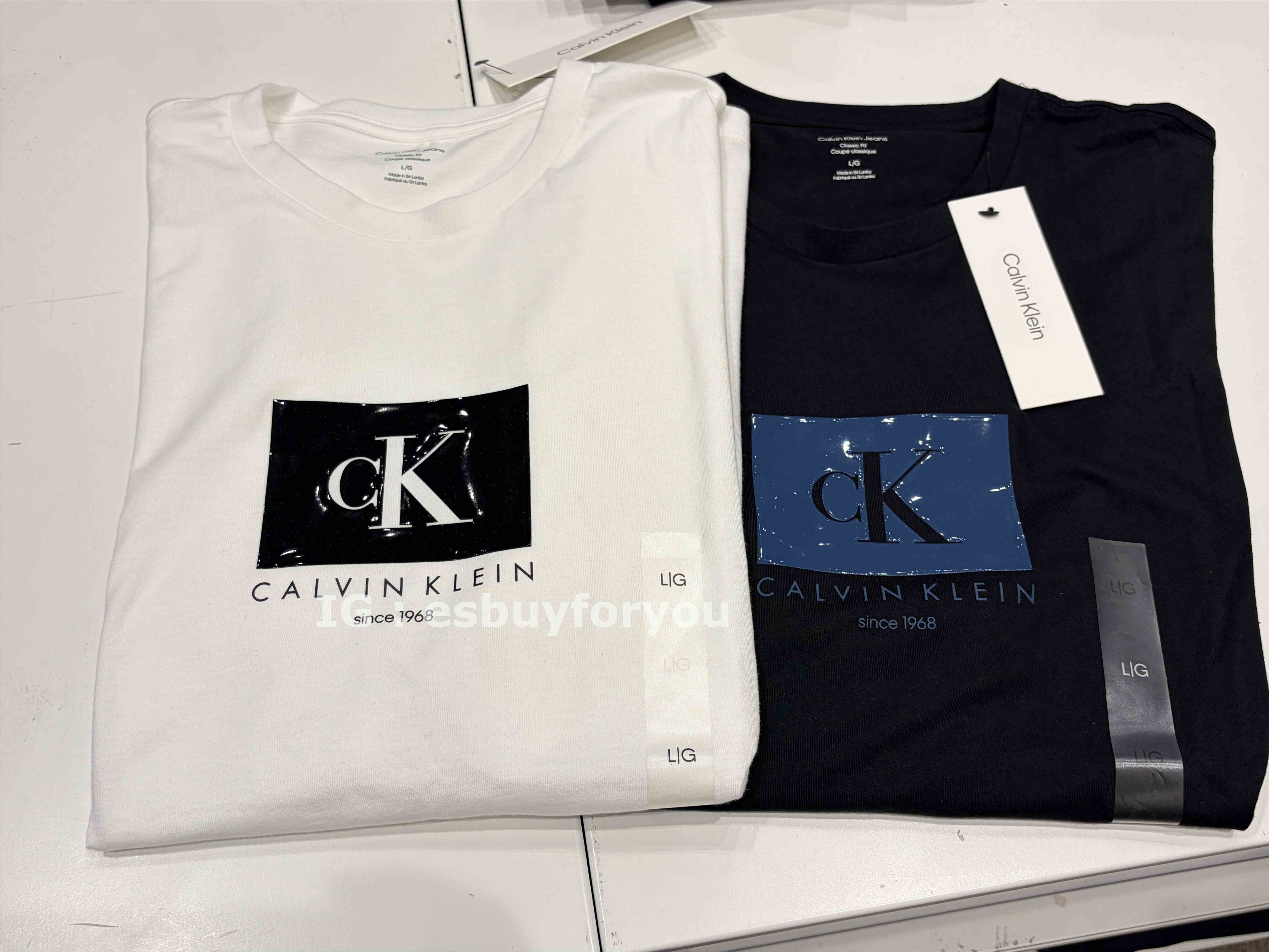 CK 男大人 造型字樣圖案 短TEE (2色)