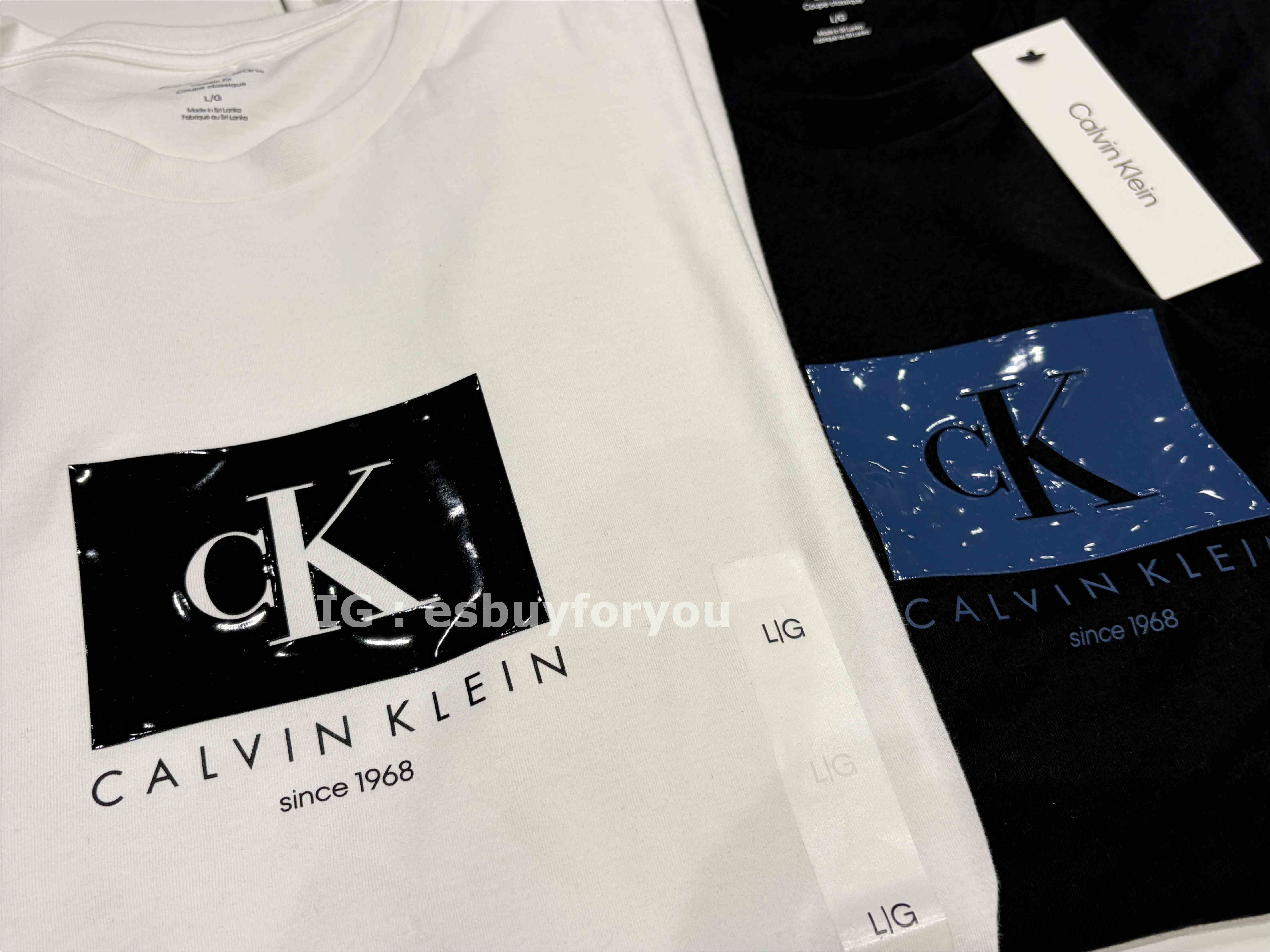 CK 男大人 造型字樣圖案 短TEE (2色)