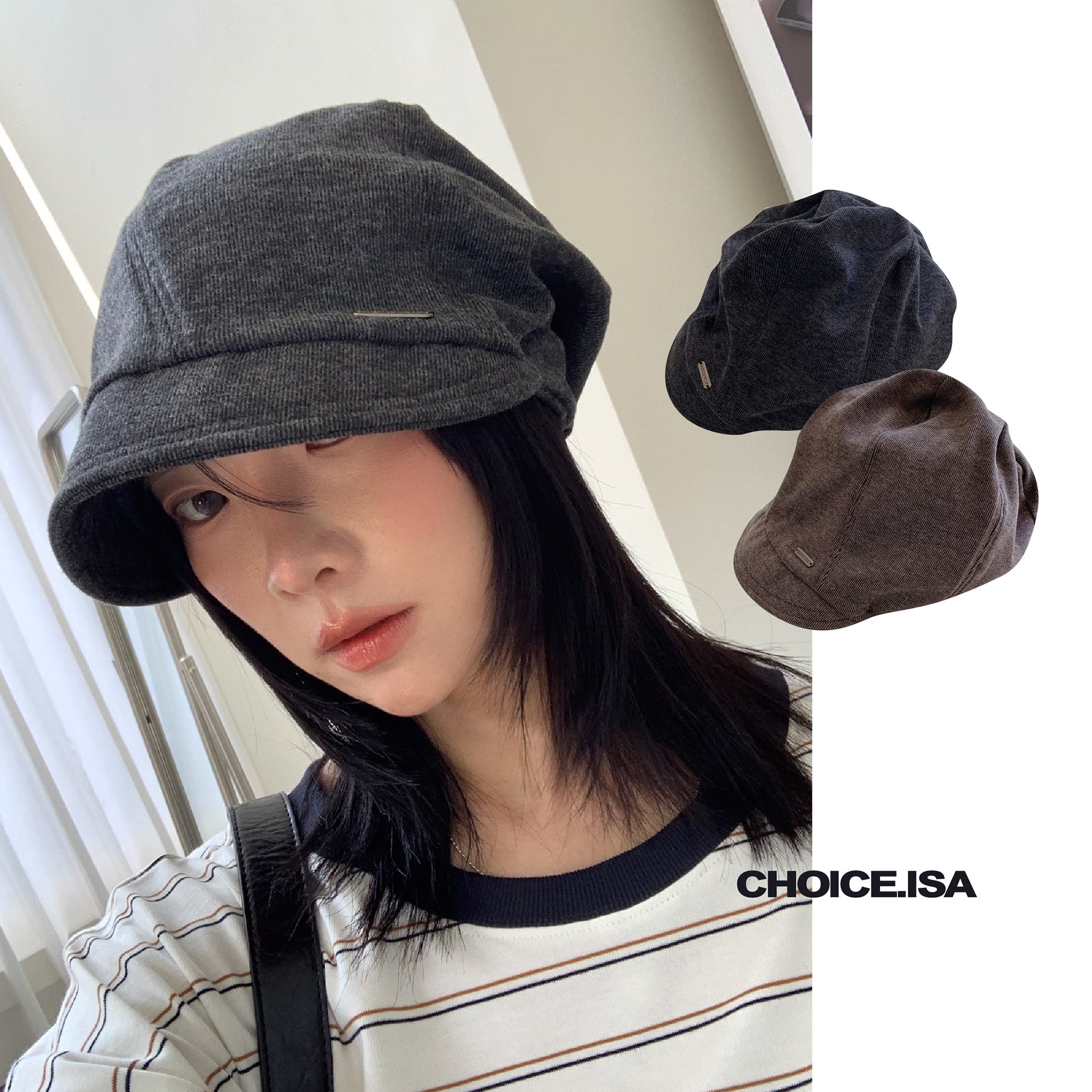 ISA_模特推薦款! 韓系博主都點菜的小臉報童帽_69049