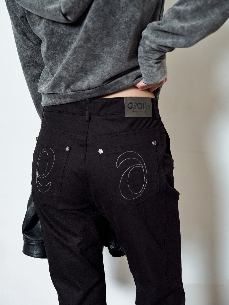< 韓女褲褲撿便宜🌟>TINA TWILL PANTS 刺綉LOGO長褲