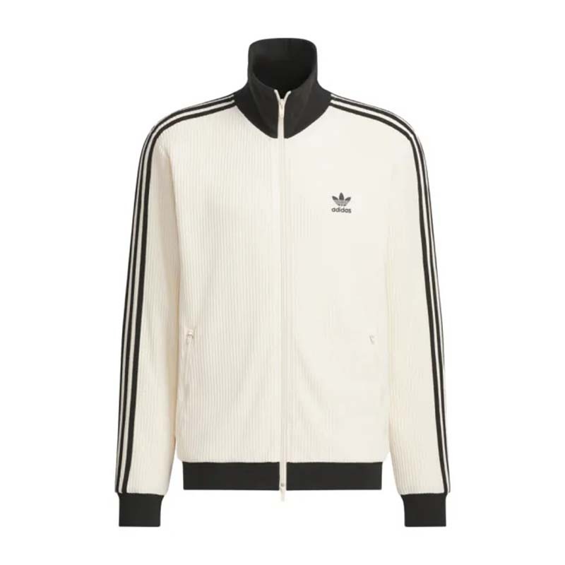 Adidas Adicolor 華夫格 運動外套 奶油白色 男女款 JW0109 [台灣現貨]